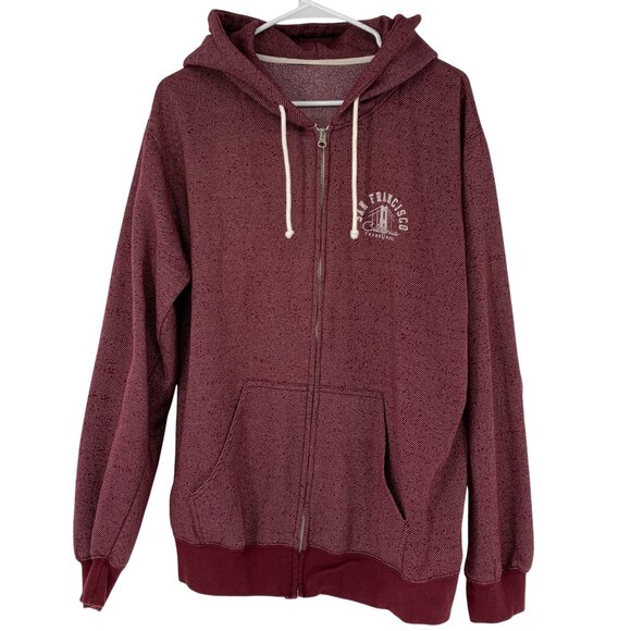 Rare VTG San Francisco California Trademark Hoodie Sweatshirt Mens Large EUC - Picture 4 of 14